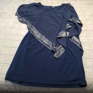 SLNY dark blue dress